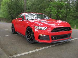 Ford Mustang GT Red on Vorsteiner Wheels (V-FF 101) '2016